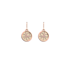 Pétales Earrings, Rose gold finish, Gold Satin / Capucine  image