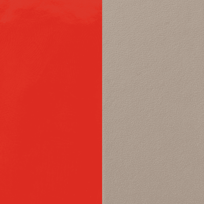 Leather insert - Necklaces & Bangles, Patent Coral / Taupe leather-insert-necklaces-bangles-patent-coral-taupe