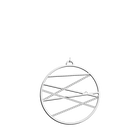 Pendentif Liens Rond 45 mm, Finition argentée image number 1