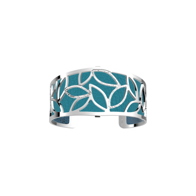 Jungle flared bracelet, Bluish Scales / Georgettes Blue reversible insert jungle-flared-bracelet-bluish-scales-georgettes-blue-reversible-insert-pack_manchettes_essentielles