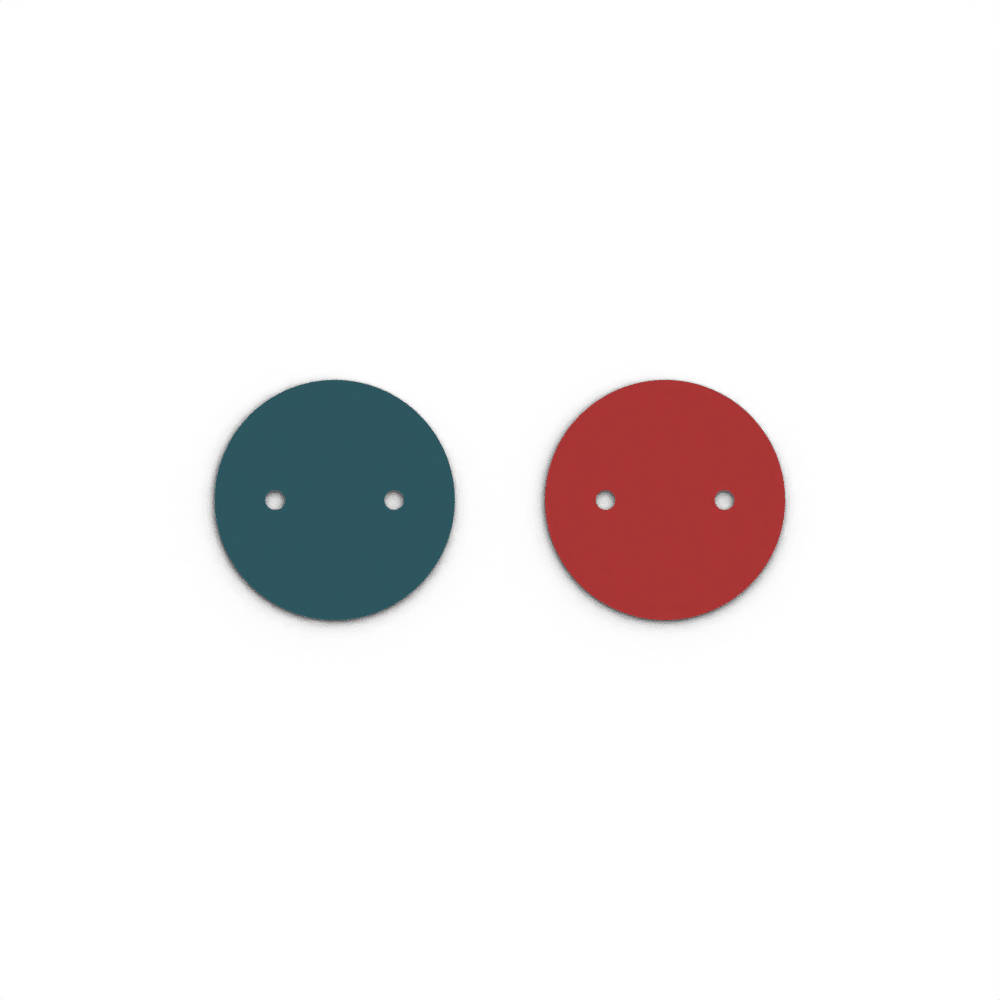Cuir - Colliers, Bleu Pétrole / Framboise - Les Georgettes - Modalova