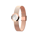 Palmier mesh watch - Rose gold finish, l'Absolue round watch case image