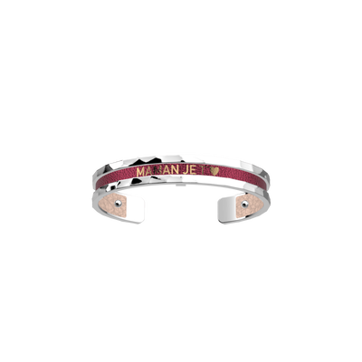 Pure Martelée bracelet, Sugared Almond / Pomegranate Gold Inscription reversible insert pure-martelee-bracelet-sugared-almond-pomegranate-gold-inscription-reversible-insert-pack_manchettes_essentielles