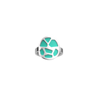 Bague Girafe, Finition argentée, Nude / Aquatic image number 2