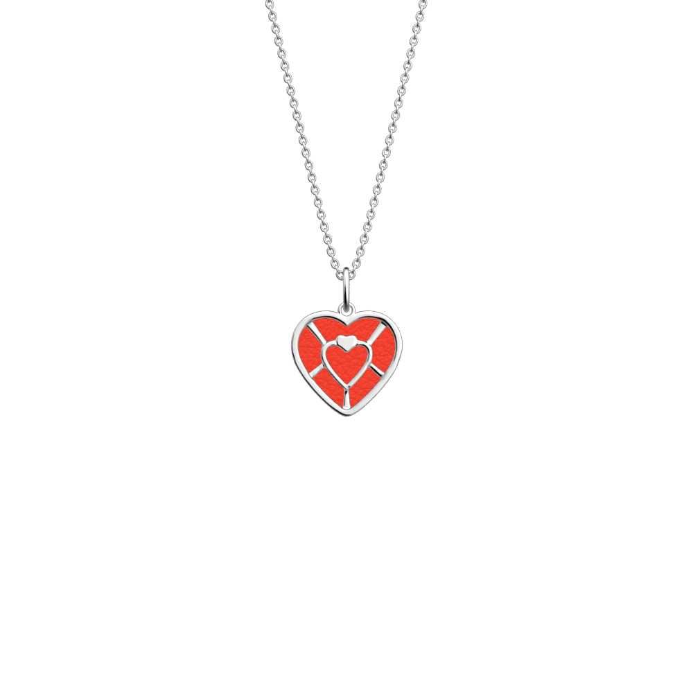 Collier Caur, cuir réversible / Rouge Passion - Les Georgettes - Modalova