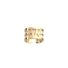 Ibiza Ring, Gold finish, Cream / Gold Glitter image number 1
