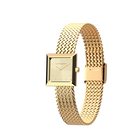 Palmier mesh watch - Silver finish, l'Absolue square watch case image number 1