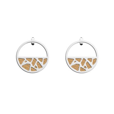 Girafe earrings, Fine Sand / Caramel reversible inserts  girafe-earrings-fine-sand-caramel-reversible-inserts-pack_boucles_d_oreilles_essentielles_et_precieuses
