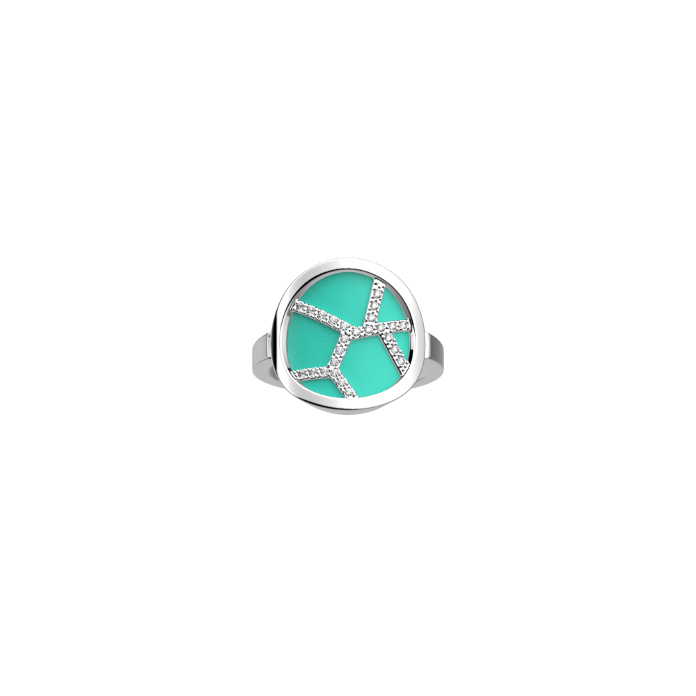 Bague georgette ronde clearance