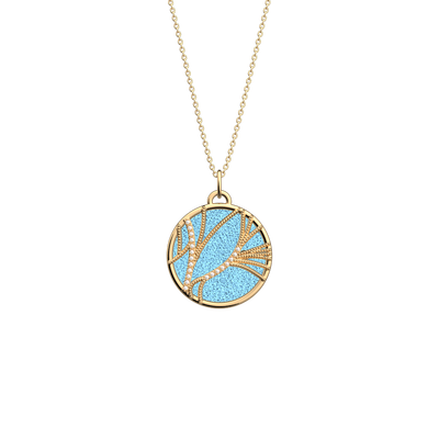 Collier Rose des Sables Précieuse, cuir réversible Marine / Ciel Étoilé collier-rose-des-sables-precieuse-cuir-reversible-marine-ciel-etoile-pack_colliers