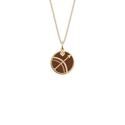 Sagittarius necklace, Terracotta / Bronze reversible insert sagittarius-necklace-terracotta-bronze-reversible-insert-pack_collier_zodiaque