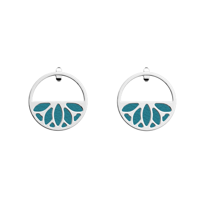 Lotus earrings, Georgettes Blue / Bluish Scales reversible inserts lotus-earrings-georgettes-blue-bluish-scales-reversible-inserts-pack_boucles_d_oreilles_essentielles_et_precieuses
