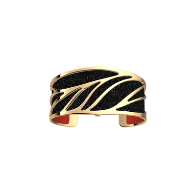 Ara flared bracelet, Black Glitter / Red reversible insert ara-flared-bracelet-black-glitter-red-reversible-insert-pack_manchettes_essentielles