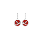 Épis de Blé Earrings, Silver finish, Candy Floss / Tangy Red image number 2