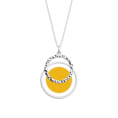 Collier Pure Martelée, cuir réversible Solaire / Doré collier-pure-martelee-cuir-reversible-solaire-dore-pack_colliers