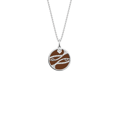 Pisces necklace, Terracotta / Bronze reversible insert pisces-necklace-terracotta-bronze-reversible-insert-pack_collier_zodiaque
