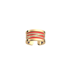 Bague Liens, Finition dorée, Corail / Marine image number 1