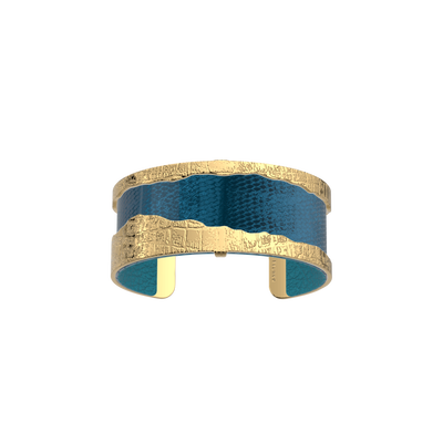 Manchette Caïman, cuir réversible Écailles Bleutées / Bleu Georgettes manchette-caiman-cuir-reversible-ecailles-bleutees-bleu-georgettes-pack_manchettes_essentielles