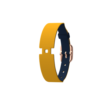 Sun / Navy Blue Single Wrap Leather strap,  Rose gold finish buckle sun-navy-blue-single-wrap-leather-strap-rose-gold-finish-buckle-le_simple_tour