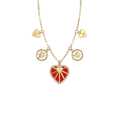 Collier Cœur Céleste Pampille, cuir réversible Rouge Passion / Glamour collier-c-ur-celeste-pampille-cuir-reversible-rouge-passion-glamour-pack_colliers