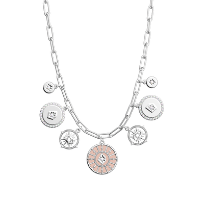 Astrale Pampille necklace, Jasmine / Metallic Pink reversible insert astrale-pampille-necklace-jasmine-metallic-pink-reversible-insert-pack_colliers