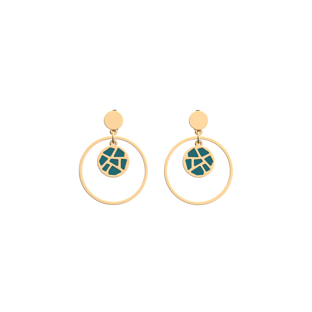 Boucles d'oreilles Girafe Laque image number 1
