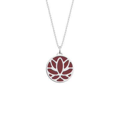 Lotus necklace, Wild Violet / Metallic Lavender reversible insert  lotus-necklace-wild-violet-metallic-lavender-reversible-insert-pack_colliers