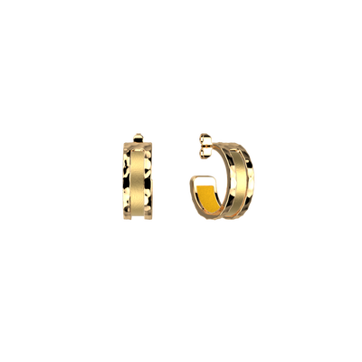 Pure Martelée earrings, Gold / Sun reversible inserts pure-martelee-earrings-gold-sun-reversible-inserts-pack_bo_creoles