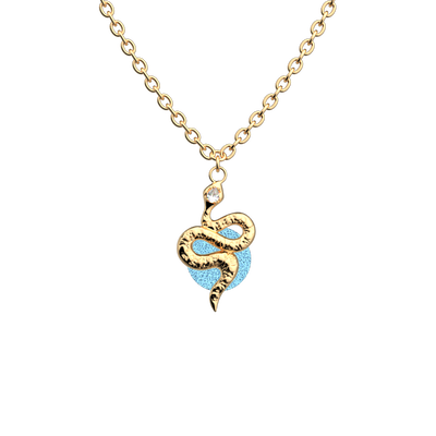 Serpent necklace, Starry Sky / Marine reversible insert serpent-necklace-starry-sky-marine-reversible-insert-pack_colliers