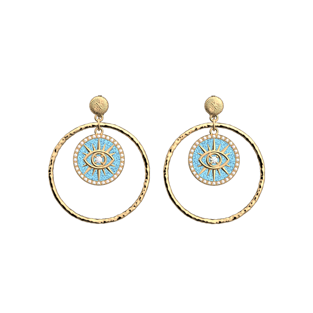 Nœud Celtique Oeil D'Horus Boucles D'oreilles Ankh Croix Déesse Egyptienne Isis Croissant Allah Rond Double Aile Bijoux Amulette Religieuse Pour Femmes (argent