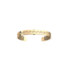 Perroquet Bracelet, Gold finish, Cream / Gold Glitter image number 2