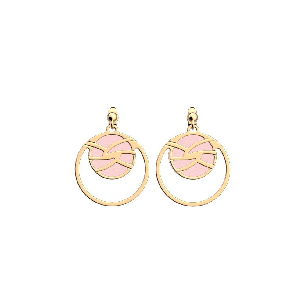 Azur Earrings, Light pink / Light Grey reversible insert image number 1