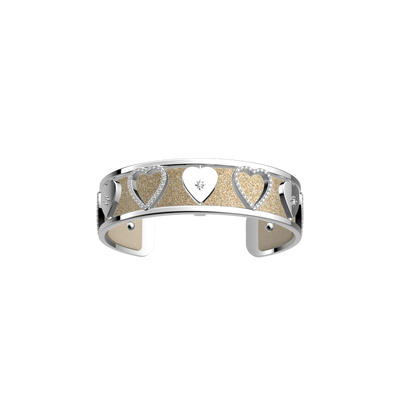 Cœur Céleste bracelet, Cream / Gold Glitter reversible insert c-ur-celeste-bracelet-cream-gold-glitter-reversible-insert-pack_manchettes_essentielles