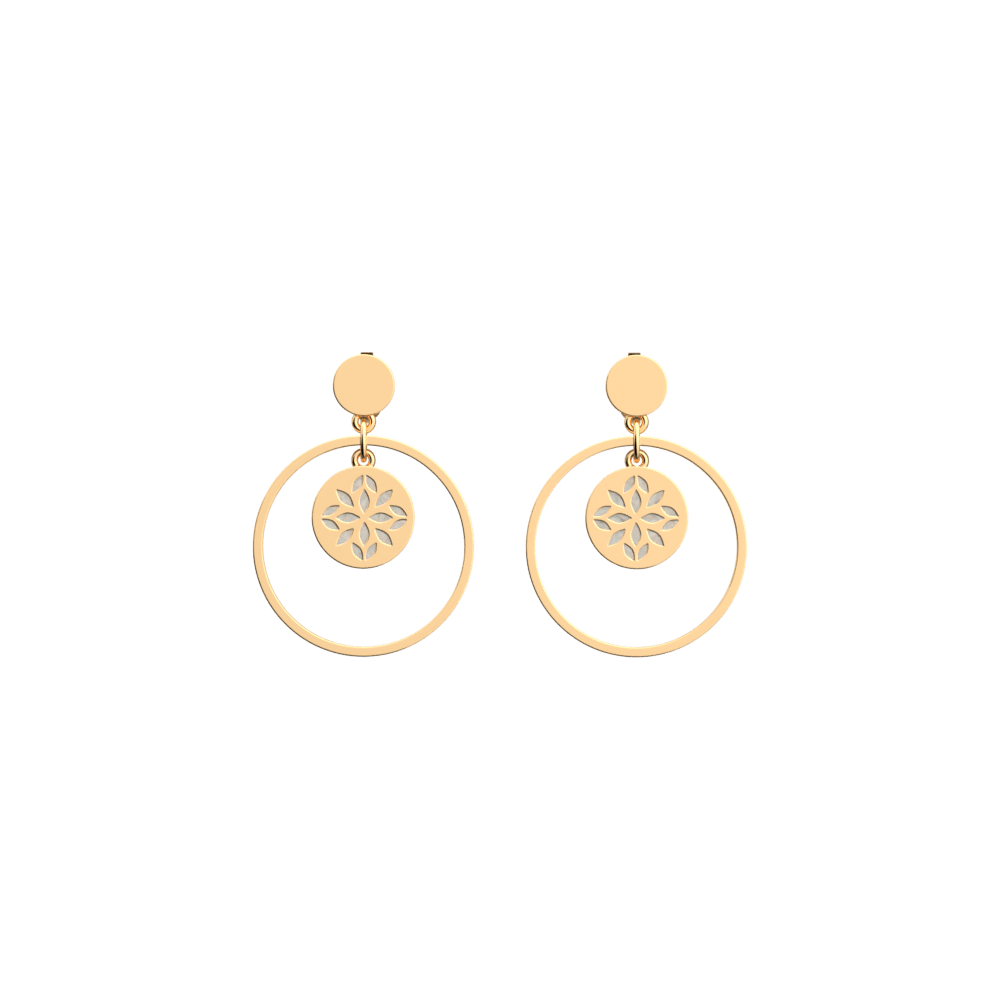 Lotus Laque earrings image number 1
