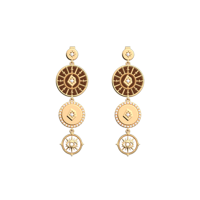 Astrale earrings Pampille , Bronze Glitter / Verdigris reversible inserts astrale-earrings-pampille-bronze-glitter-verdigris-reversible-inserts-pack_boucles_d_oreilles_essentielles_et_precieuses