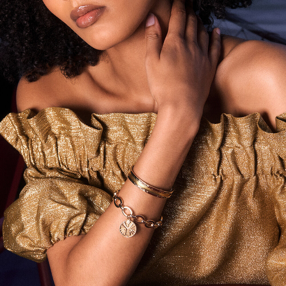 Bracelet Lion, cuir réversible / - Les Georgettes - Modalova