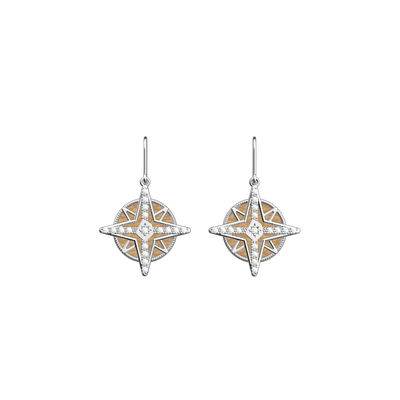 Rose des Vents earrings, Fine Sand / Caramel reversible inserts  rose-des-vents-earrings-fine-sand-caramel-reversible-inserts-pack_boucles_d_oreilles_essentielles_et_precieuses