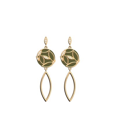 Arbre de Vie earrings, Fresh Water / Olive reversible inserts  arbre-de-vie-earrings-fresh-water-olive-reversible-inserts-pack_boucles_d_oreilles_essentielles_et_precieuses