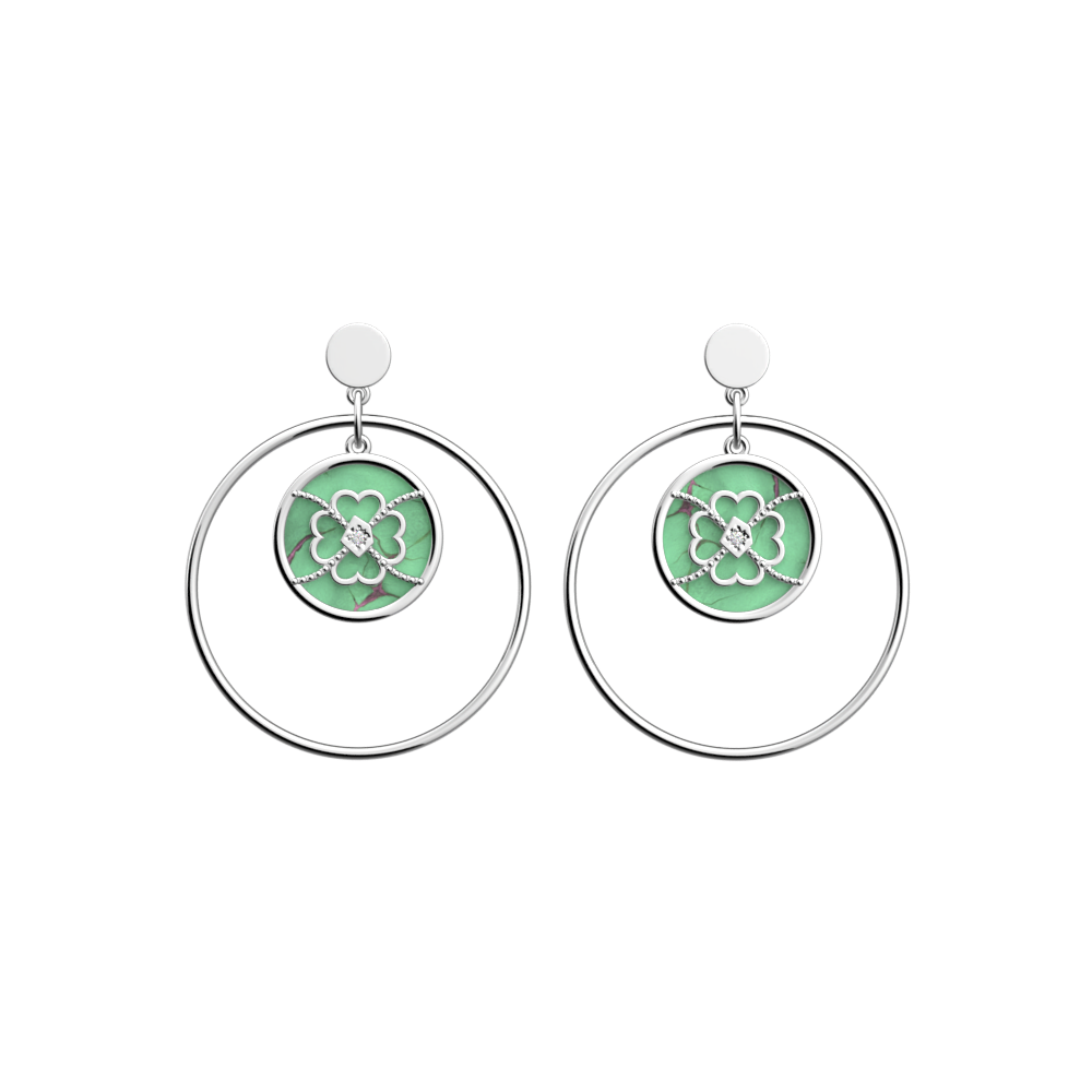 Boucles d'oreilles Porte-Bonheur Trèfle, Les Intemporels - Les Georgettes - Modalova