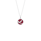 Collier Épis de Blé, Finition argentée, Framboise Soft / Paillettes Multicolores image number 1