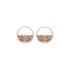 Boucles d'oreilles Nenuphar Precieuse, finition Dorée rose image number 1