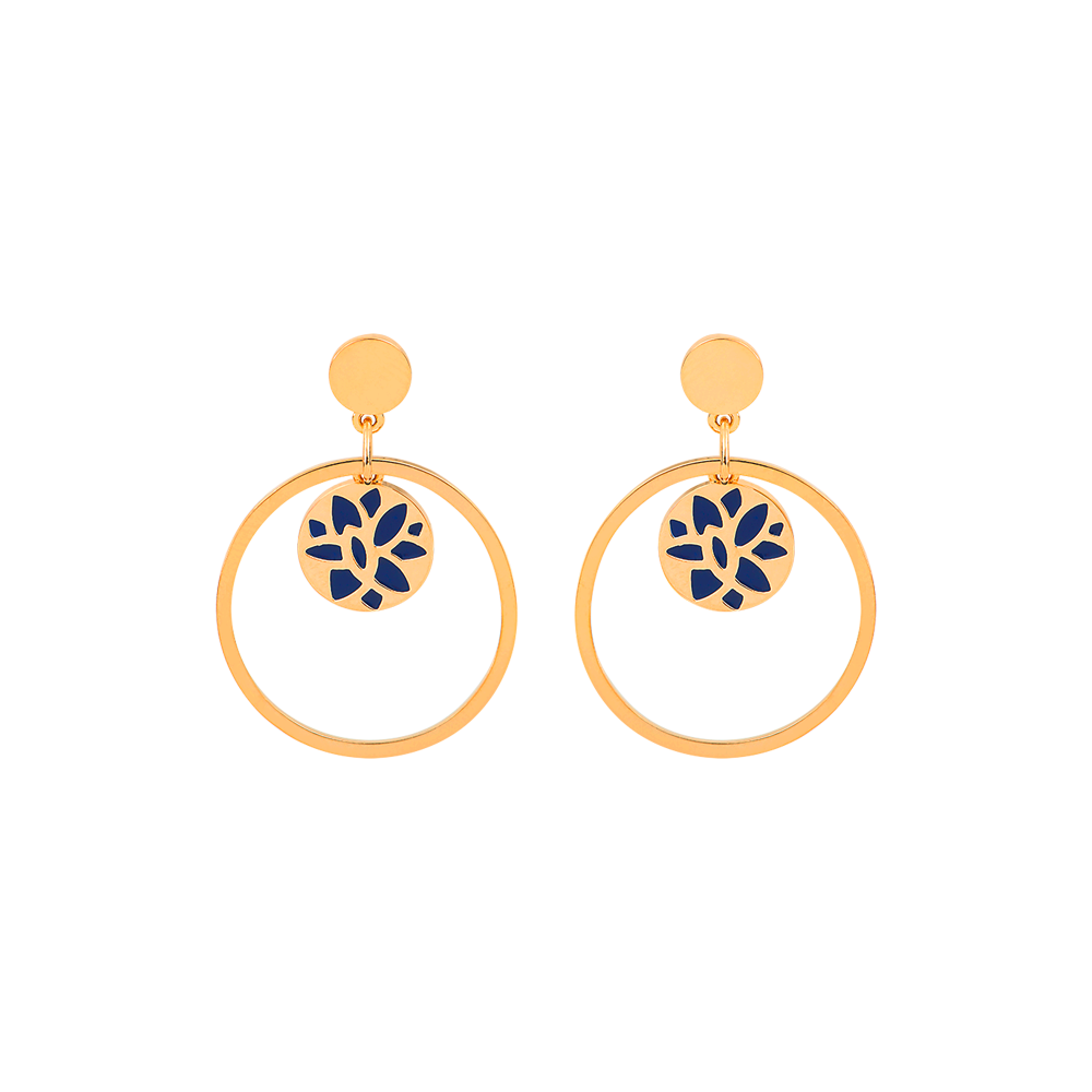 Boucles d'oreilles Nénuphar Laque - Les Georgettes - Modalova