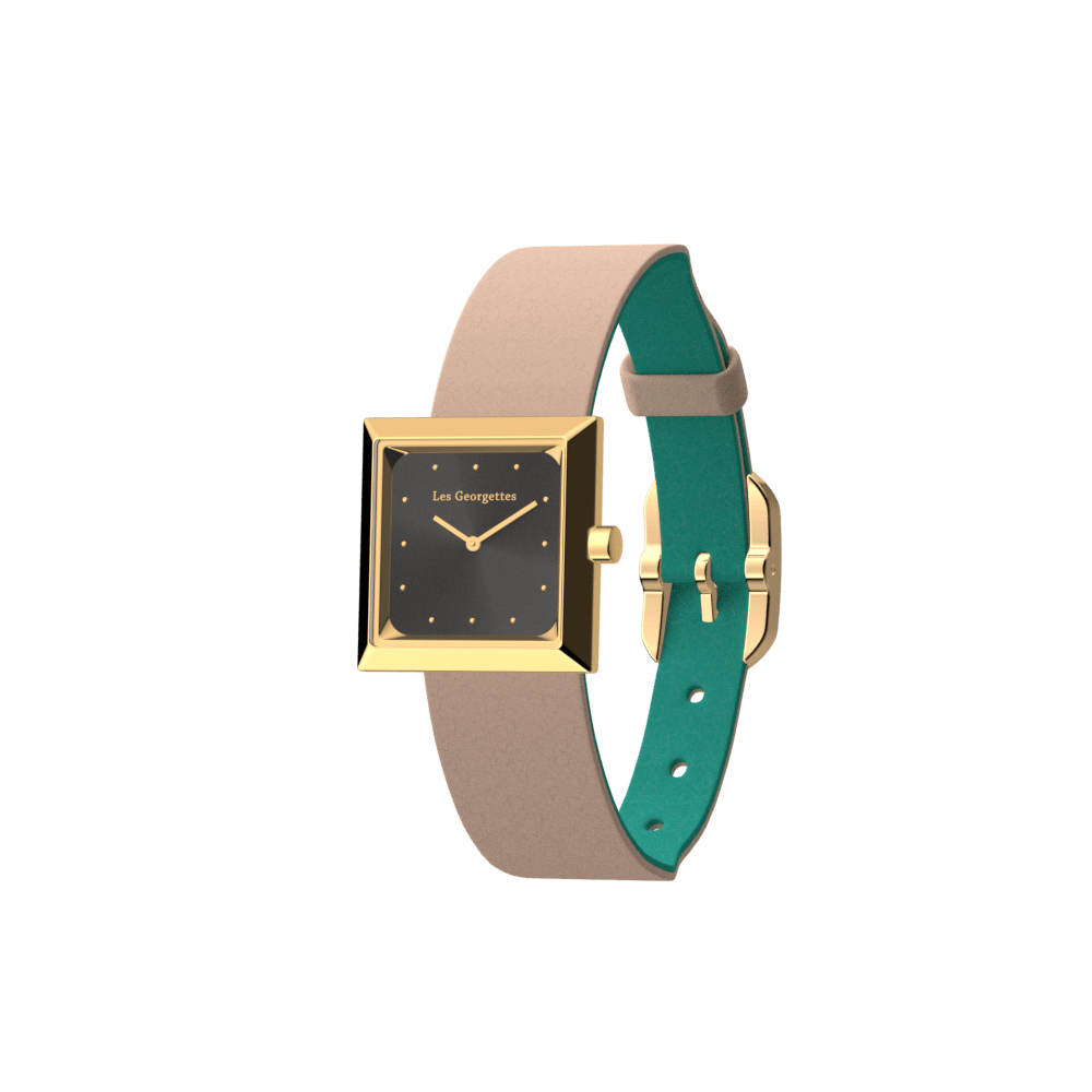 Montre réversible Nude / Aquatic - Les Georgettes - Modalova