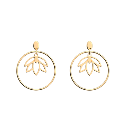 Lotus earrings lotus-earrings-pendantes