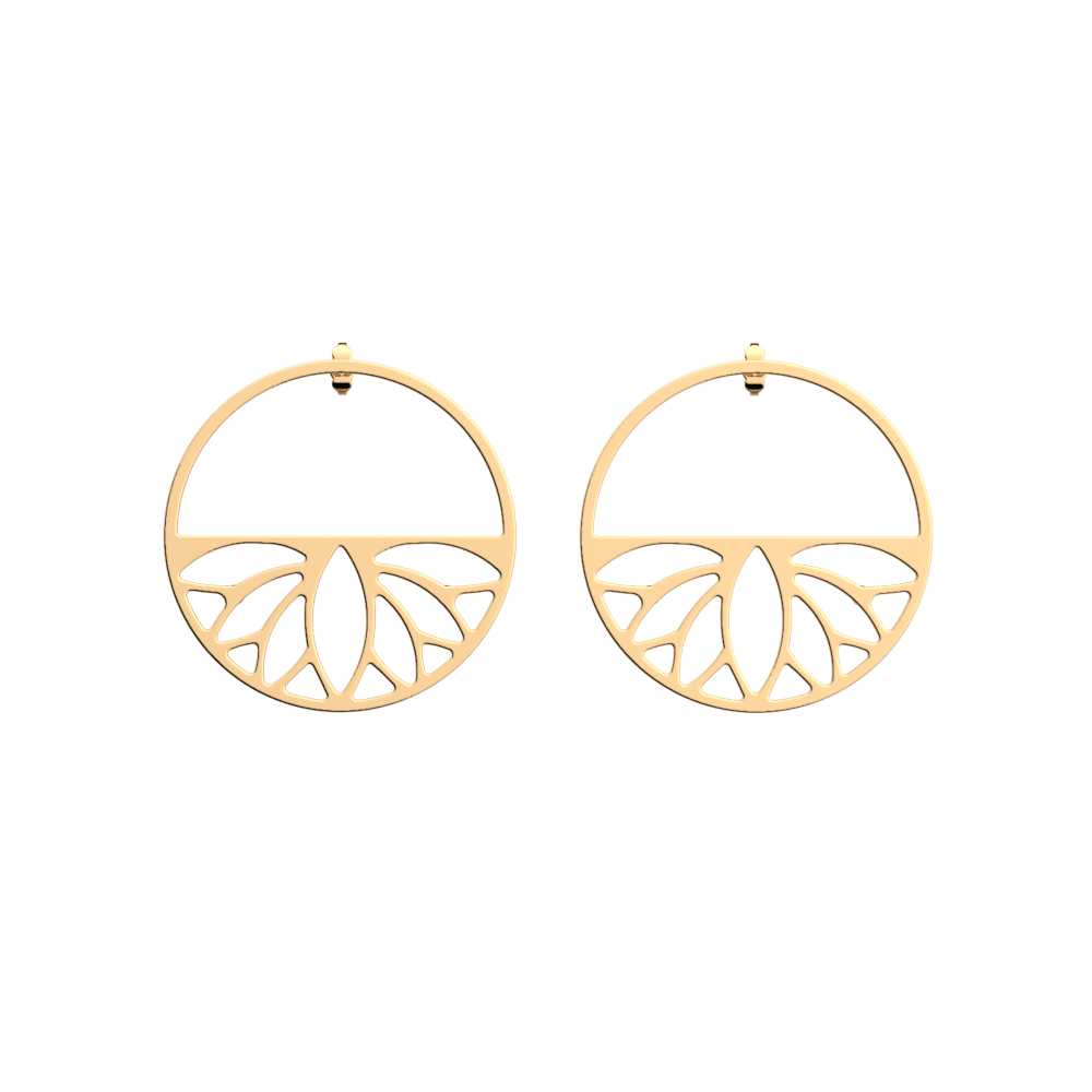 Boucles d'oreilles Lotus image number 1