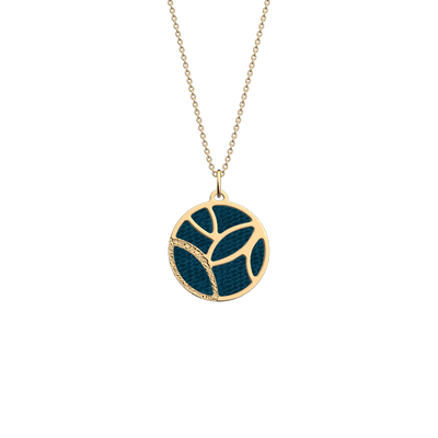 Jungle necklace, Bluish Scales / Georgettes Blue reversible insert jungle-necklace-bluish-scales-georgettes-blue-reversible-insert-pack_colliers
