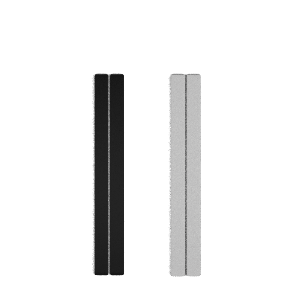 Cuir - Boucles d'oreilles, Noir / Blanc - Les Georgettes - Modalova