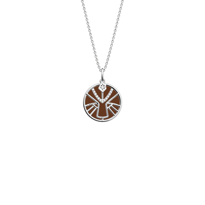 Leo necklace, Bronze / Terracotta reversible insert leo-necklace-bronze-terracotta-reversible-insert-pack_collier_zodiaque