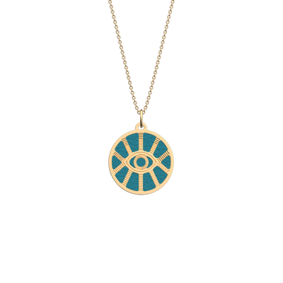 Œil Mystique necklace, Georgettes Blue / Bluish Scales reversible insert -il-mystique-necklace-georgettes-blue-bluish-scales-reversible-insert-pack_colliers