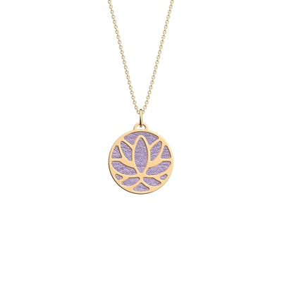 Lotus necklace, Metallic Lavender / Wild Violet reversible insert  lotus-necklace-metallic-lavender-wild-violet-reversible-insert-pack_colliers